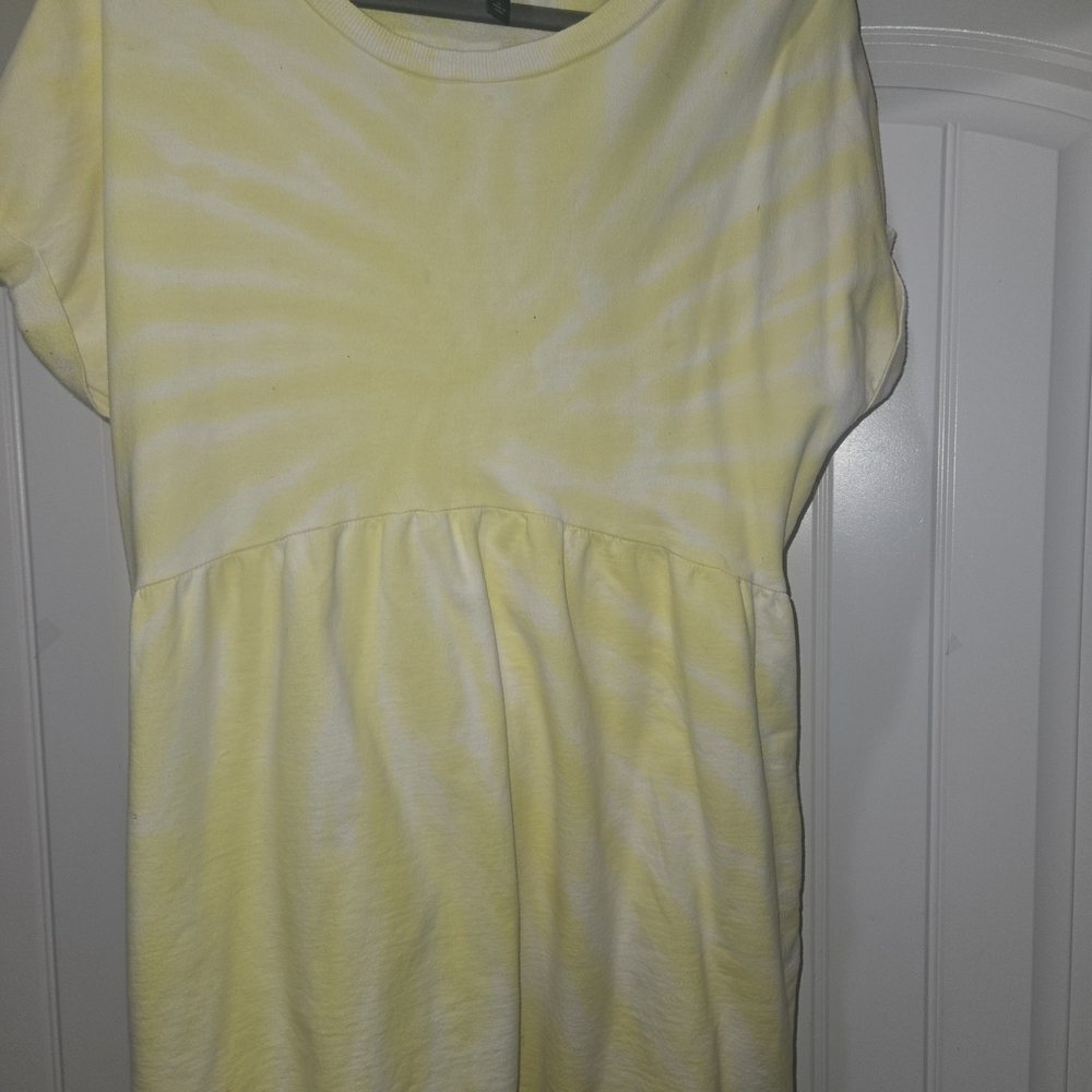 Wild Fable Short Sleeve Crewneck Tie-Dye Babydoll Mini T-Shirt Dress Size M - Picture 3 of 5
